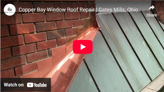 Copper bay window roof repair link