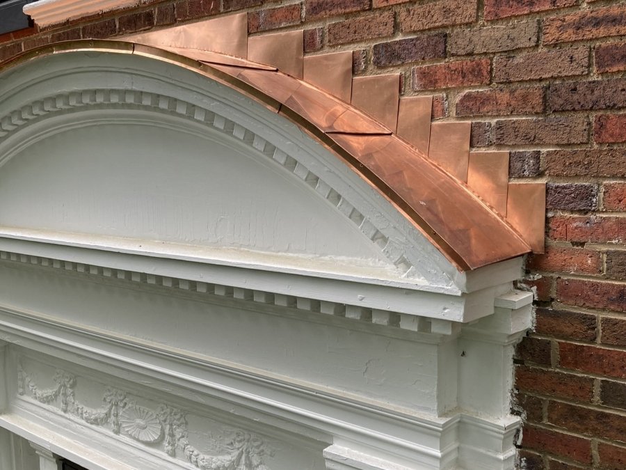 Shaker Heights Main Entry Copper Roof