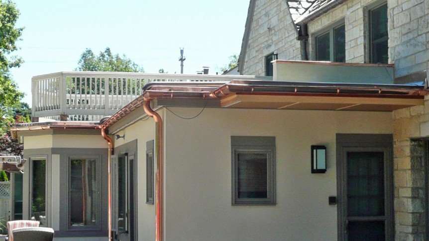 Shaker Heights copper gutters