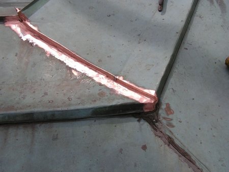 Copper roof repair 14 Frank Lloyd Wright Usonian