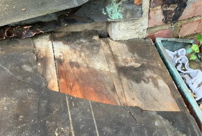 Wall flashing leak