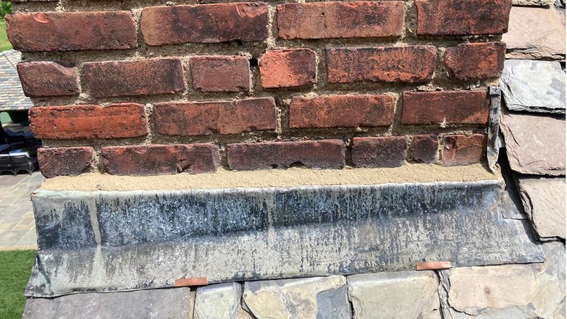 Chimney flashing repaired