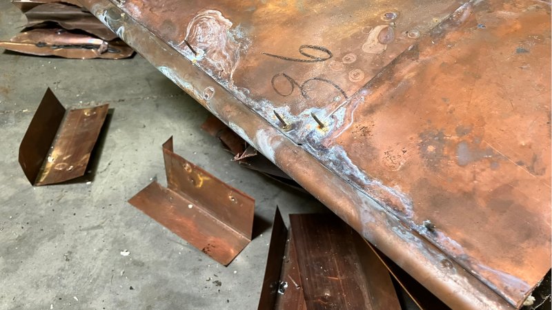Incorrect roof panel nailing Incorrect roof panel nailing